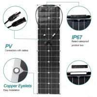 Solar Flexible Panel Solar Photovoltaic System Rooftop RV Boat Charging Energy Storage Panel