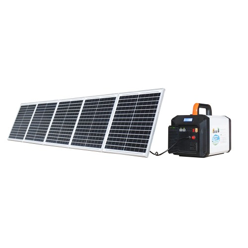 Energy storage power supply with solar panel set