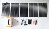Energy storage power supply with solar panel set