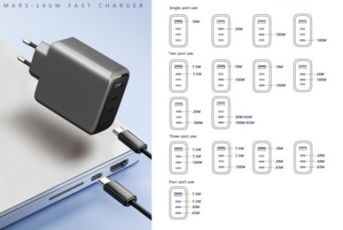 140W super fast charging charging head
